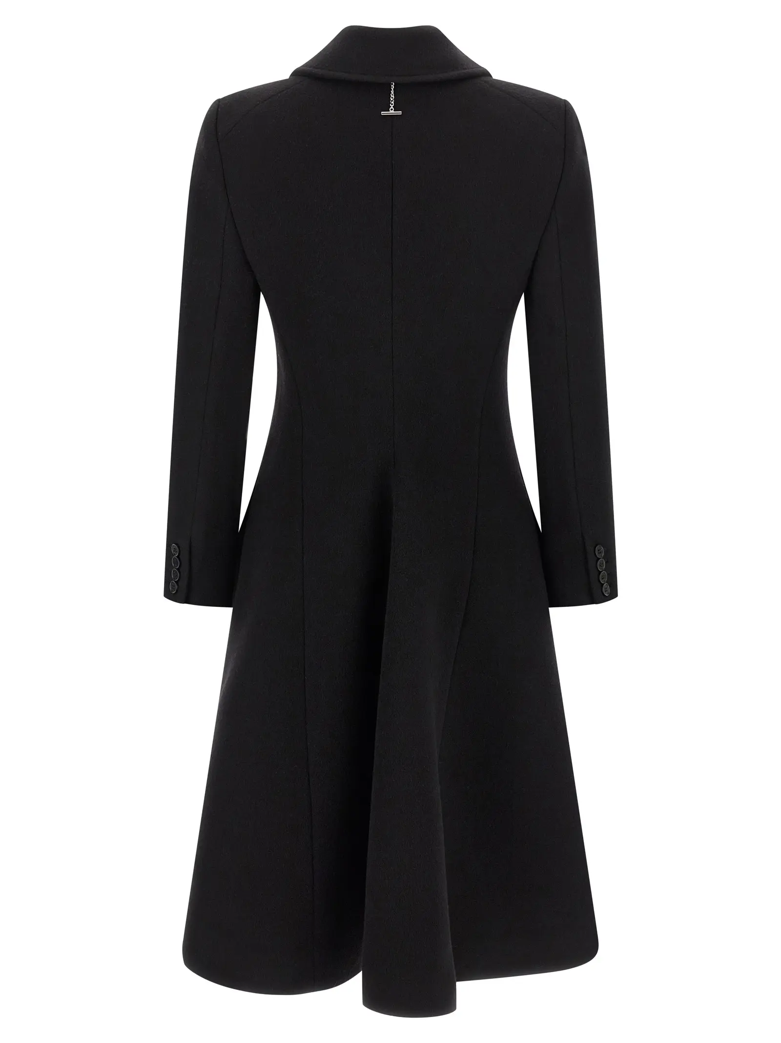 Пальто з вовни та кашеміру Wool and cashmere Mcqueen Чорне 2 Wool and cashmere coat 842822QKABR1000 MCQUEEN Black