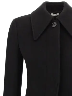 Wool and cashmere coat Woman MCQUEEN Black