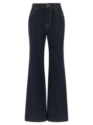 Straight leg jeans MCQUEEN Blue