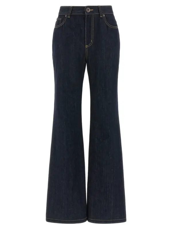 Straight leg jeans MCQUEEN Blue