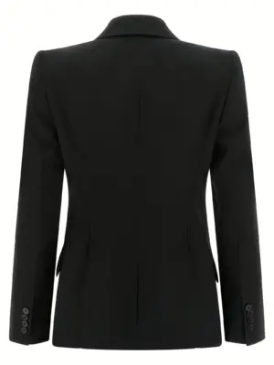 Hourglass blazer 847014QJAAC1000 MCQUEEN Black