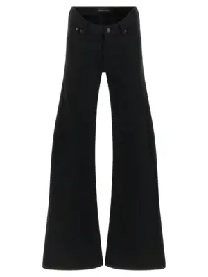 Curved waist jeans BALENCIAGA Black