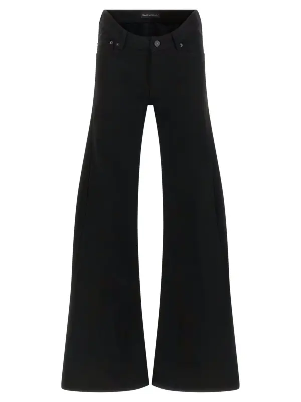 Curved waist jeans BALENCIAGA Black