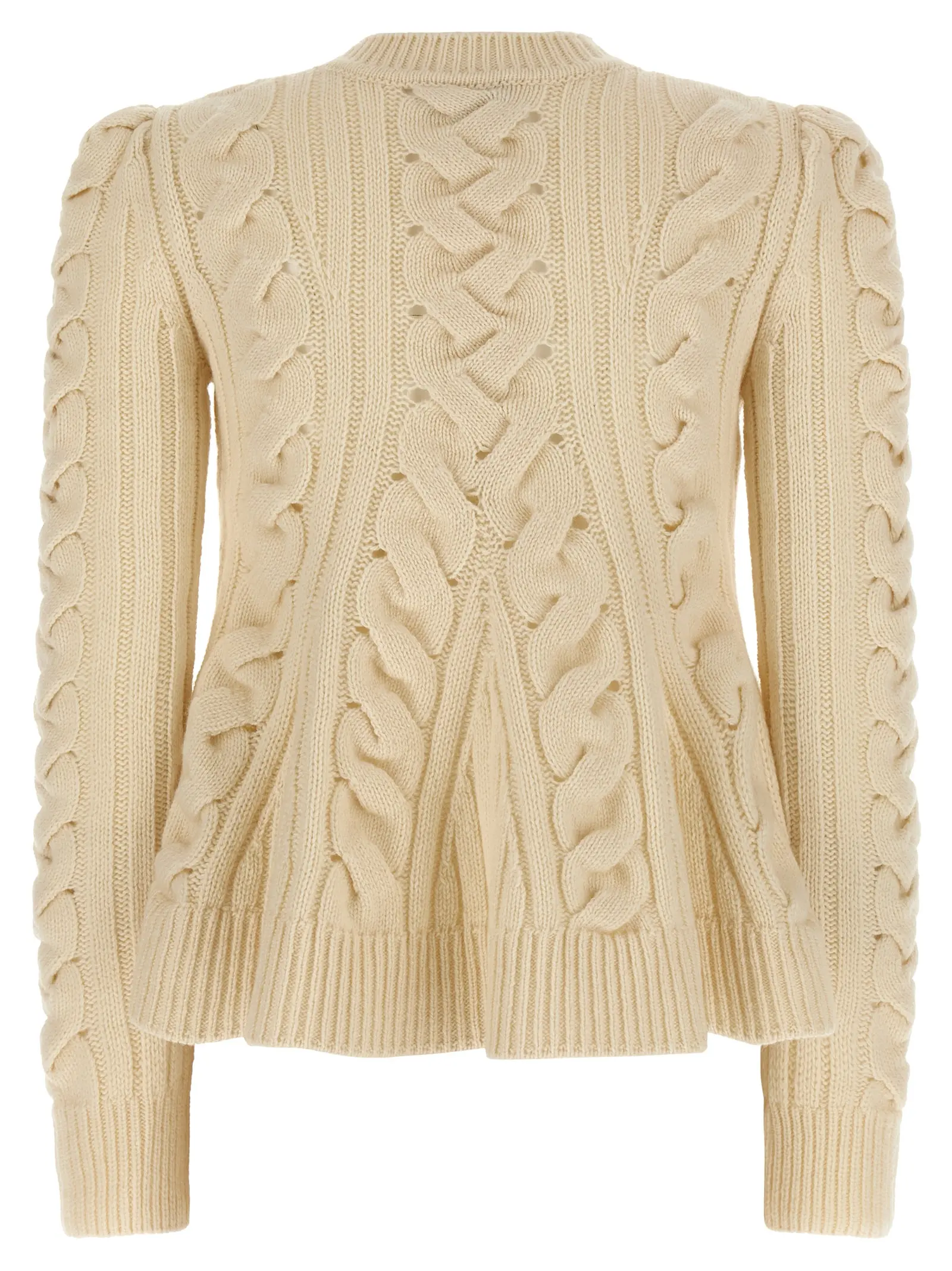 Светр Peplum Cable Mcqueen Бежевий 2 'Peplum Cable' sweater 848809Q1BE19004 MCQUEEN Beige