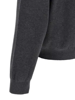 Half zip sweater 100% cotton BALENCIAGA Gray