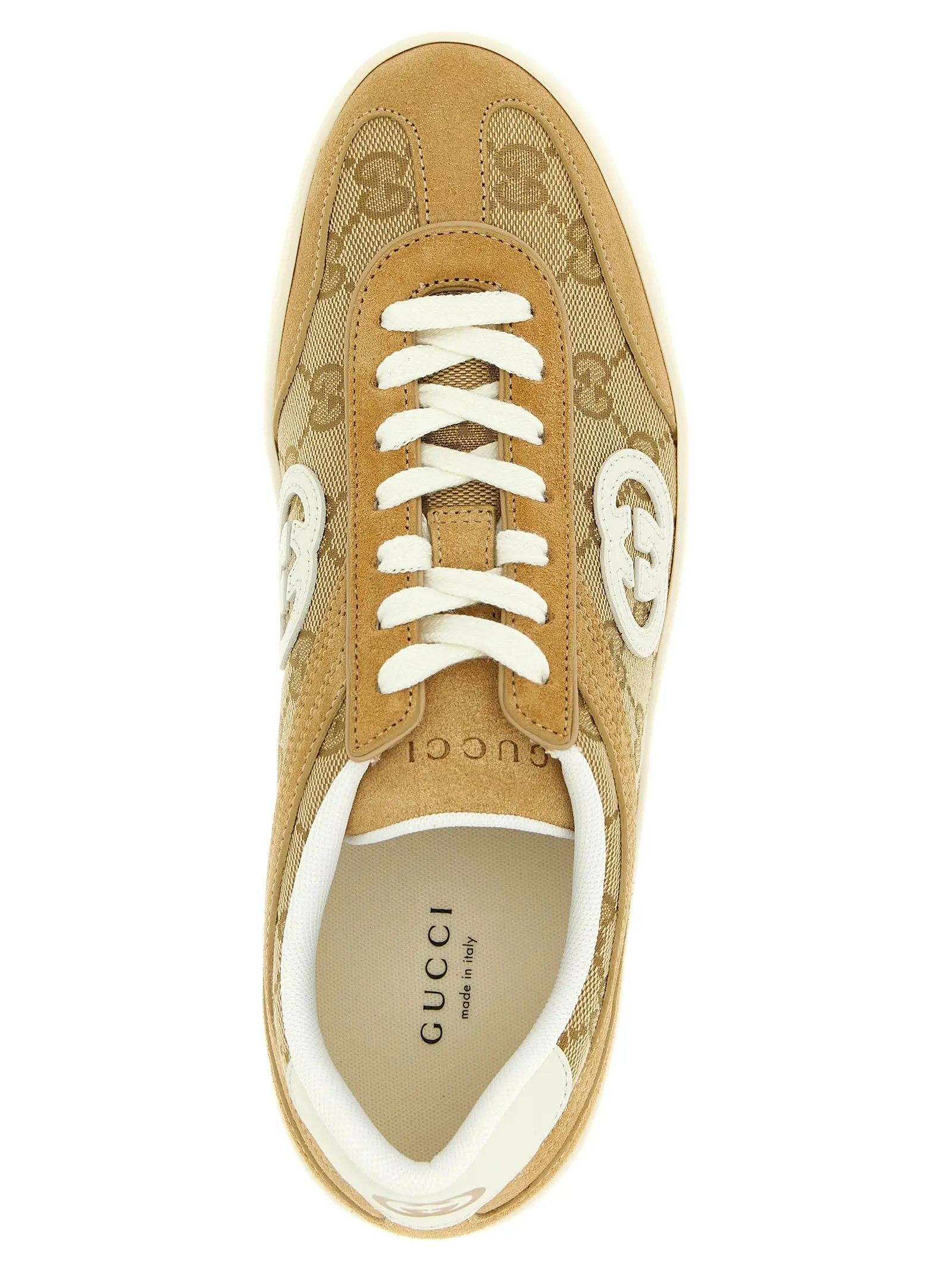 Кросівки G75 Gucci Бежеві 4 'G75' sneakers 100% calfskin leather (Bos Taurus) GUCCI Beige