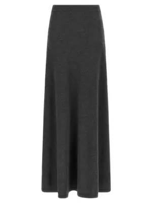Maxi wool skirt BALENCIAGA Gray