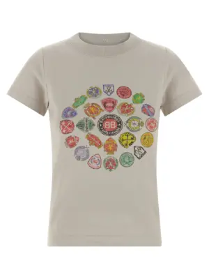 Logo print T-shirt BALENCIAGA Gray