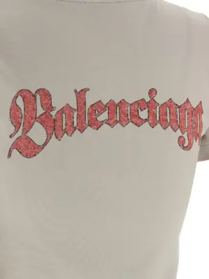 Logo print T-shirt 100% cotton BALENCIAGA Gray