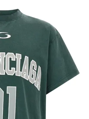 'Basketball' T-shirt Man BALENCIAGA Green