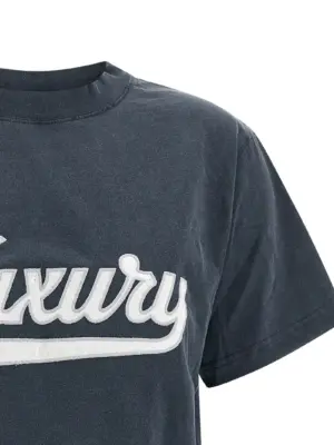 Embroidery t-shirt Woman BALENCIAGA Blue