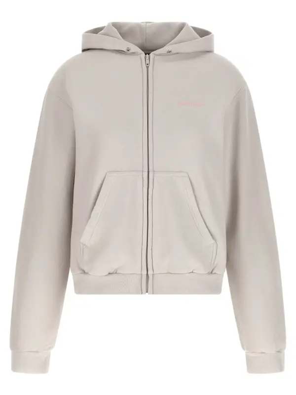 Logo embroidery hoodie BALENCIAGA Gray