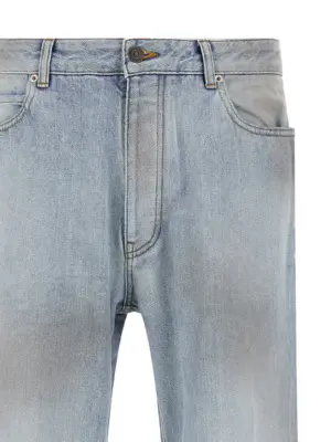 'Distressed' jeans Man BALENCIAGA Light Blue
