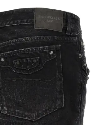 'City' skirt 100% cotton BALENCIAGA Black