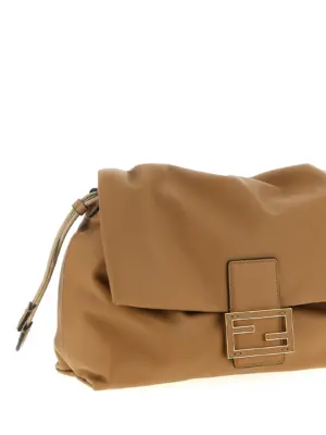 'Mamma Baguette' large shoulder bag Woman FENDI Beige
