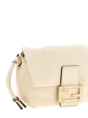 'Mamma Baguette' small handbag Woman FENDI White