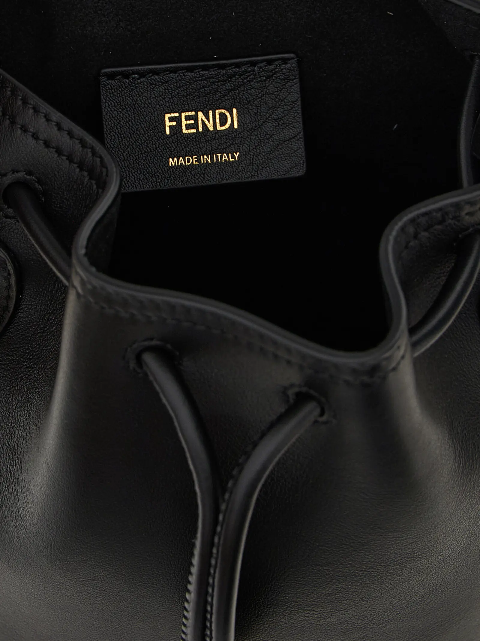 Сумка-бакет Fendi Mon Tresor Mini Чорна 4 'Mon Tresor' mini bucket bag 100% calfskin leather (Bos Taurus) FENDI Black