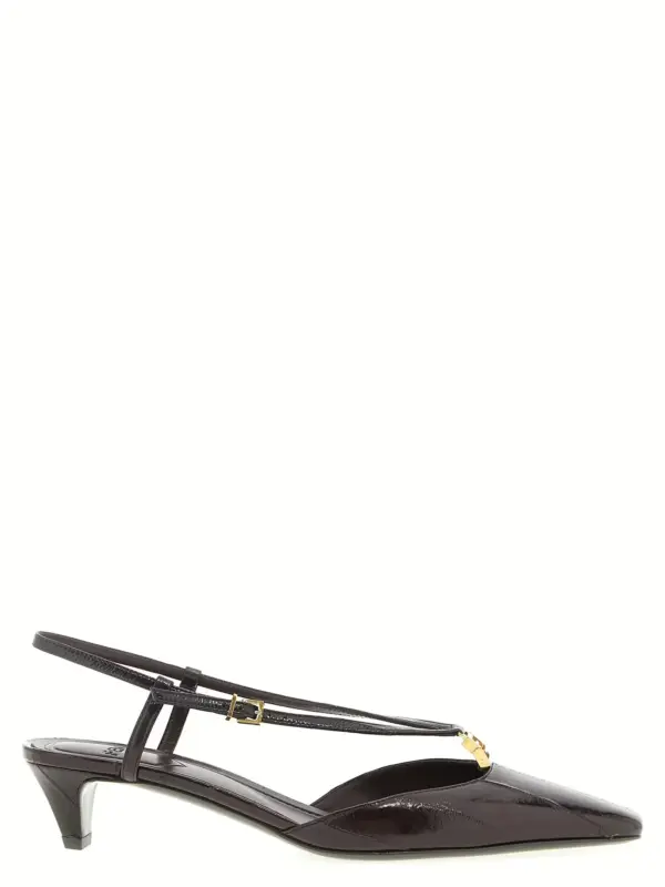 'Fendi FFold' slingback FENDI Brown