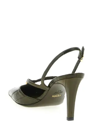 'Fendi FFold' slingback Woman FENDI Green