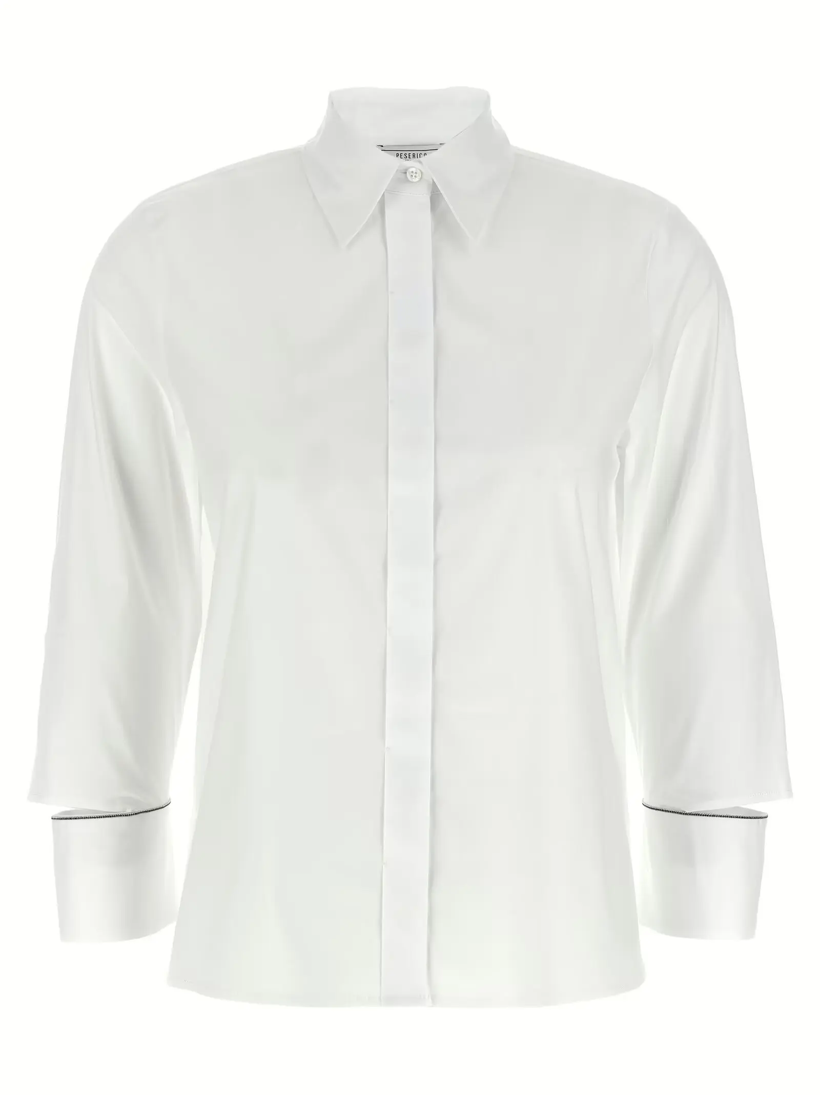 Сорочка з манжетами Cuff detail Peserico Біла 1 Cuff detail shirt PESERICO White