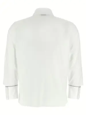 Cuff detail shirt A0665108928001 PESERICO White