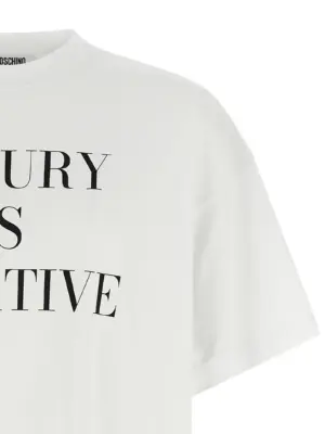 Printed T-shirt Woman MOSCHINO White