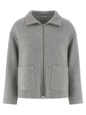 Double cloth jacket PESERICO Gray