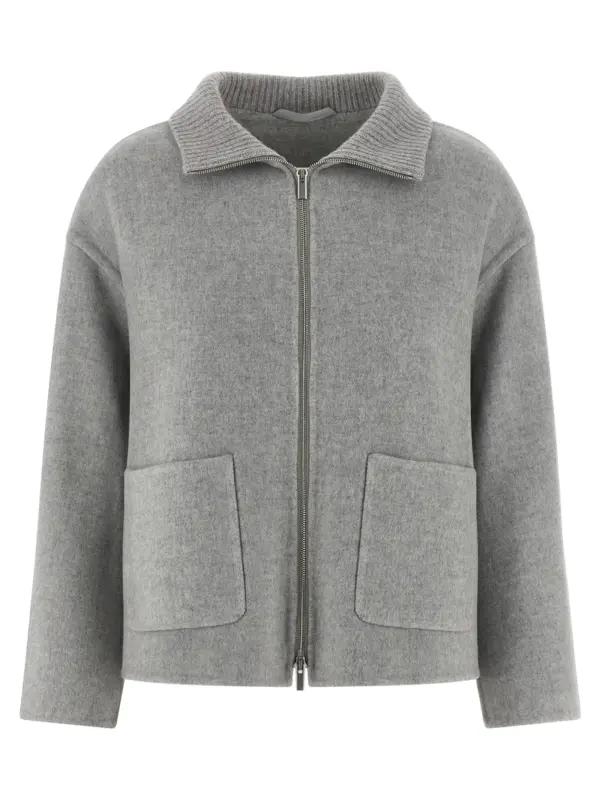 Double cloth jacket PESERICO Gray