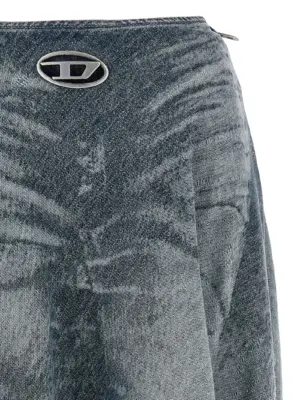 'De-Annet-Fsh' skirt Woman DIESEL Light Blue