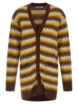 Jacquard cardigan AURALEE Multicolor