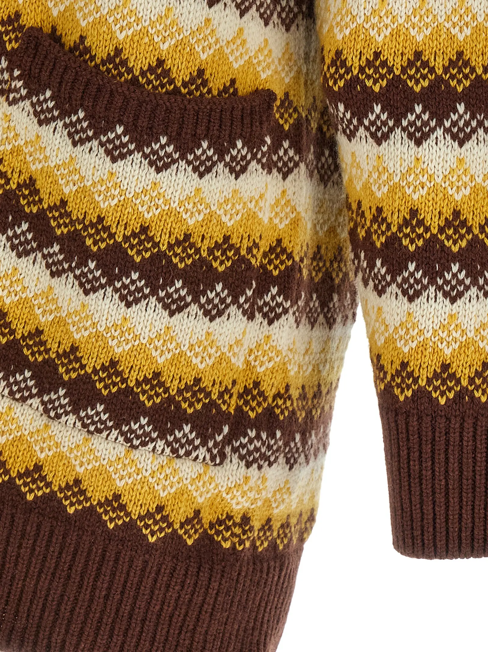 Кардиган Jacquard Auralee Багатокольоровий 4 Jacquard cardigan 95% cashmere 5% wool AURALEE Multicolor