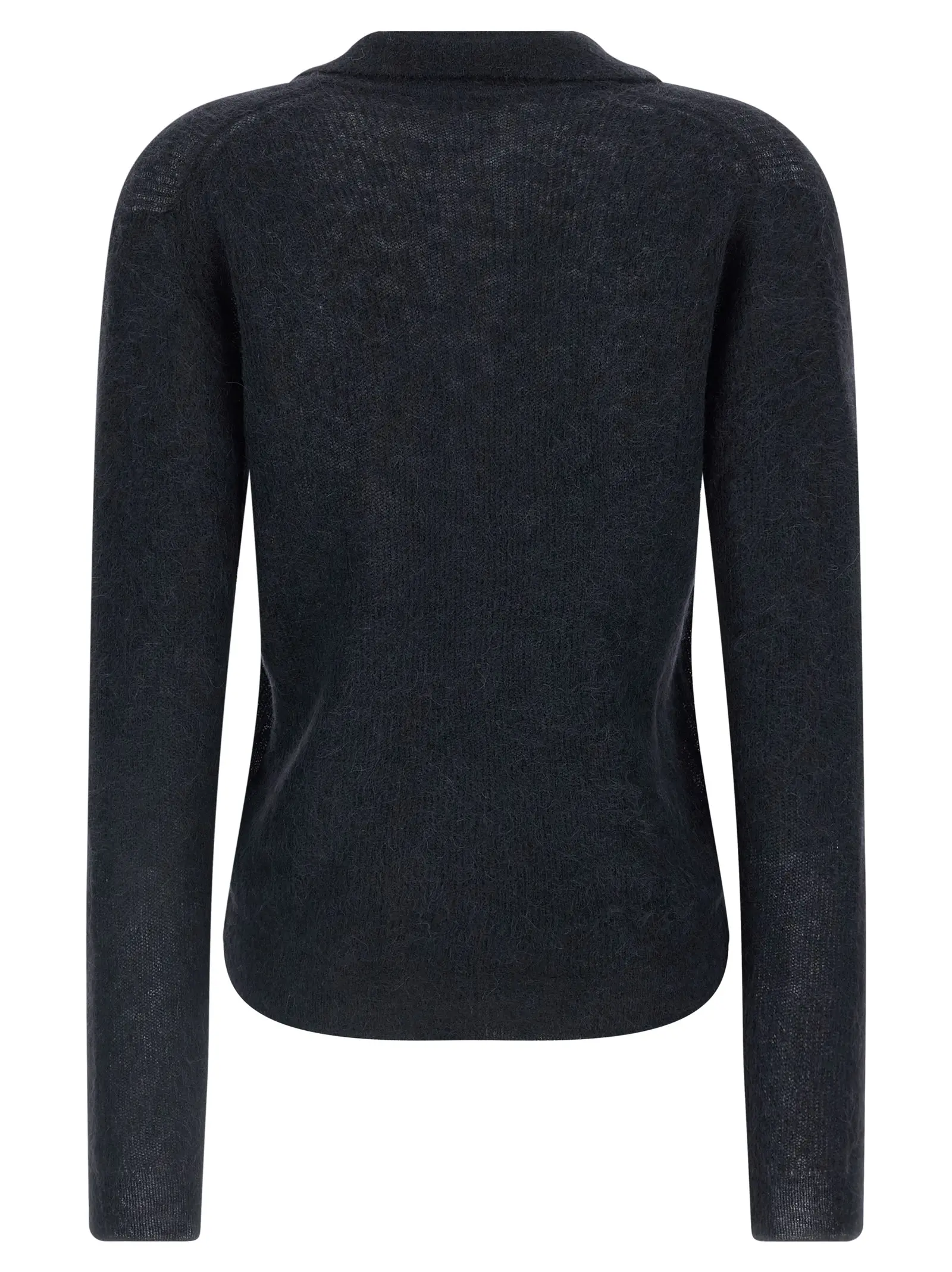 Поло Tam yarn Auralee Синє 2 Tam yarn polo shirt A25AP05AKNAVY AURALEE Blue