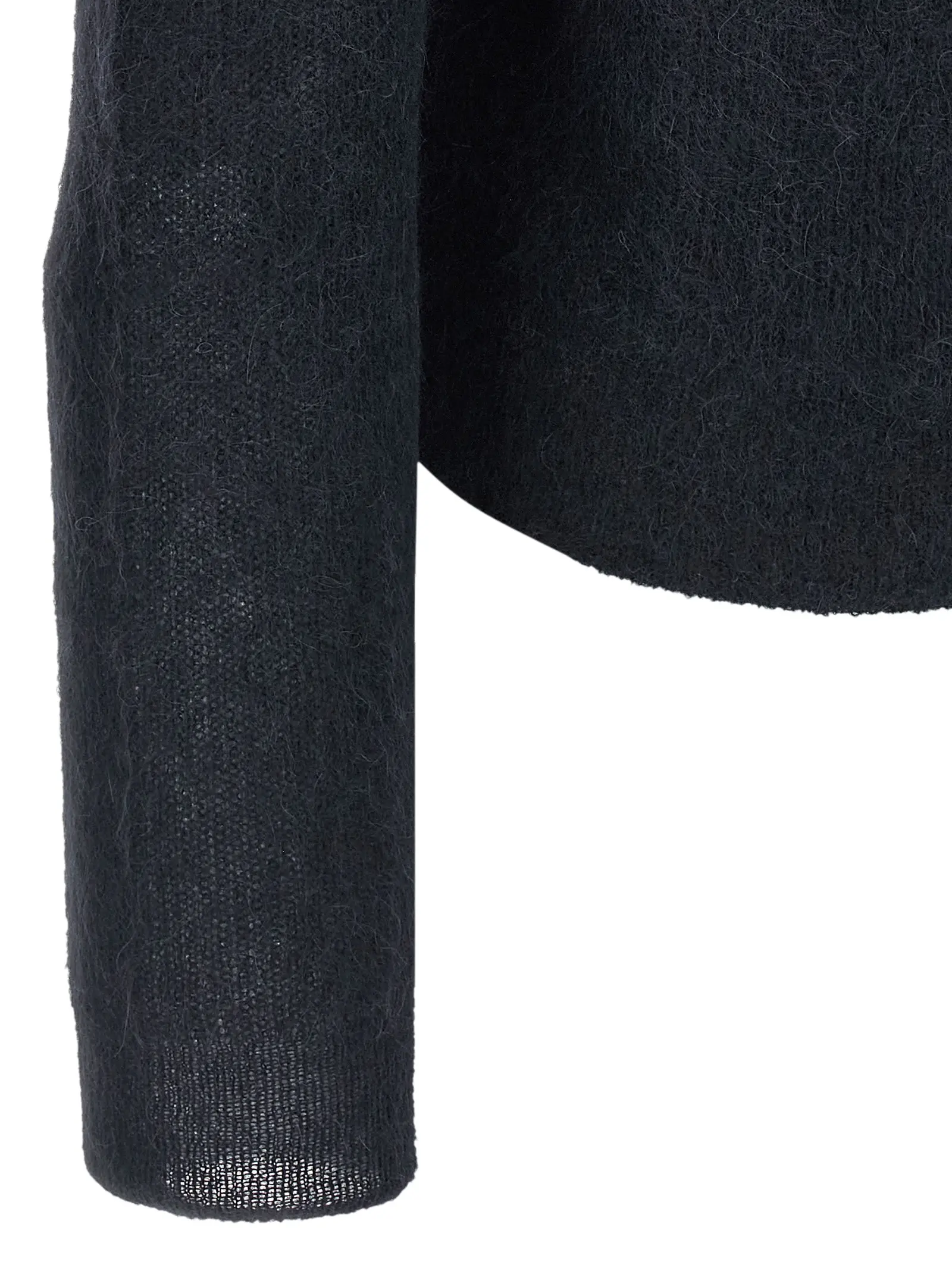 Поло Tam yarn Auralee Синє 4 Tam yarn polo shirt 70% alpaca 30% nylon AURALEE Blue