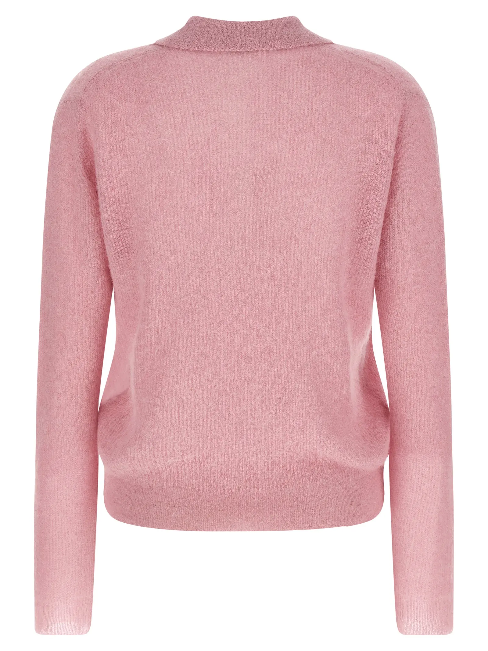 Поло Tam yarn Auralee Рожеве 2 Tam yarn polo shirt A25AP05AKPINK AURALEE Pink