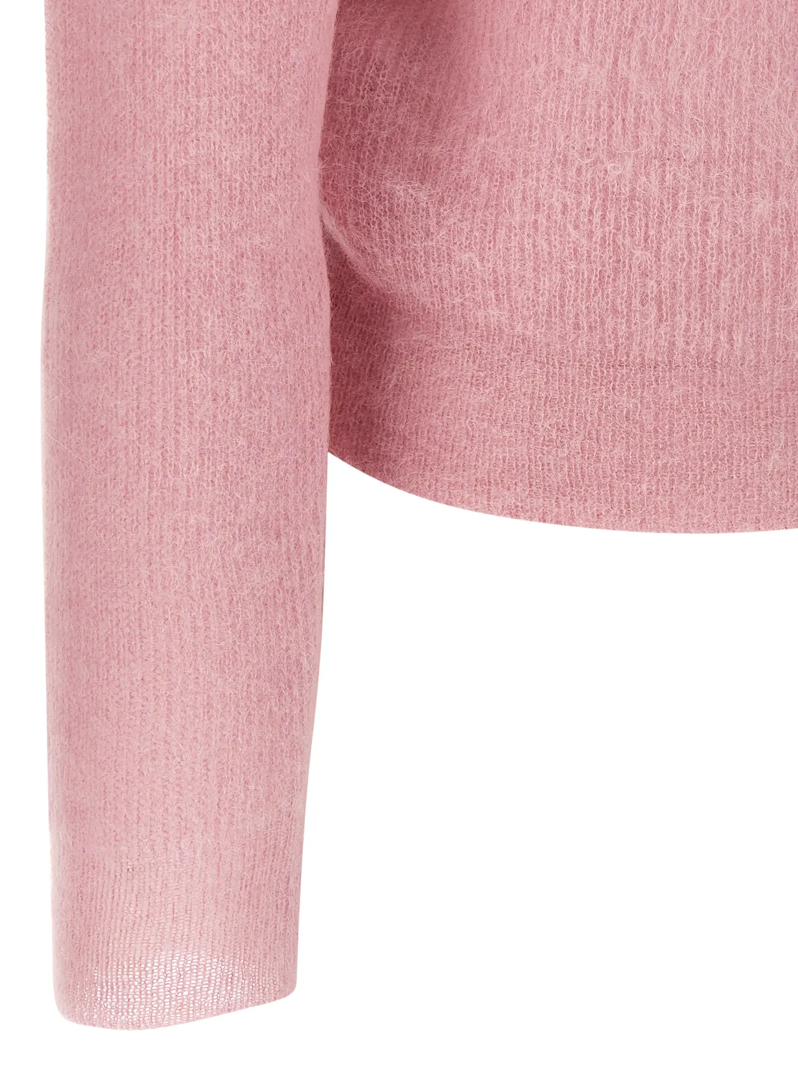 Поло Tam yarn Auralee Рожеве 4 Tam yarn polo shirt 70% alpaca 30% nylon AURALEE Pink