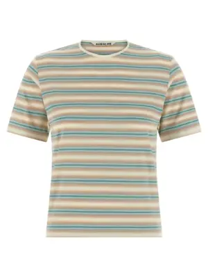 Striped t-shirt AURALEE Multicolor
