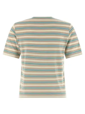 Striped t-shirt A25AT04GJFADEBLUESTRIPE AURALEE Multicolor