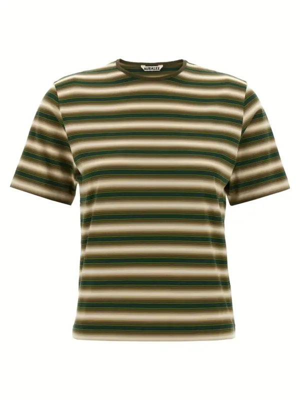 Striped t-shirt AURALEE Multicolor