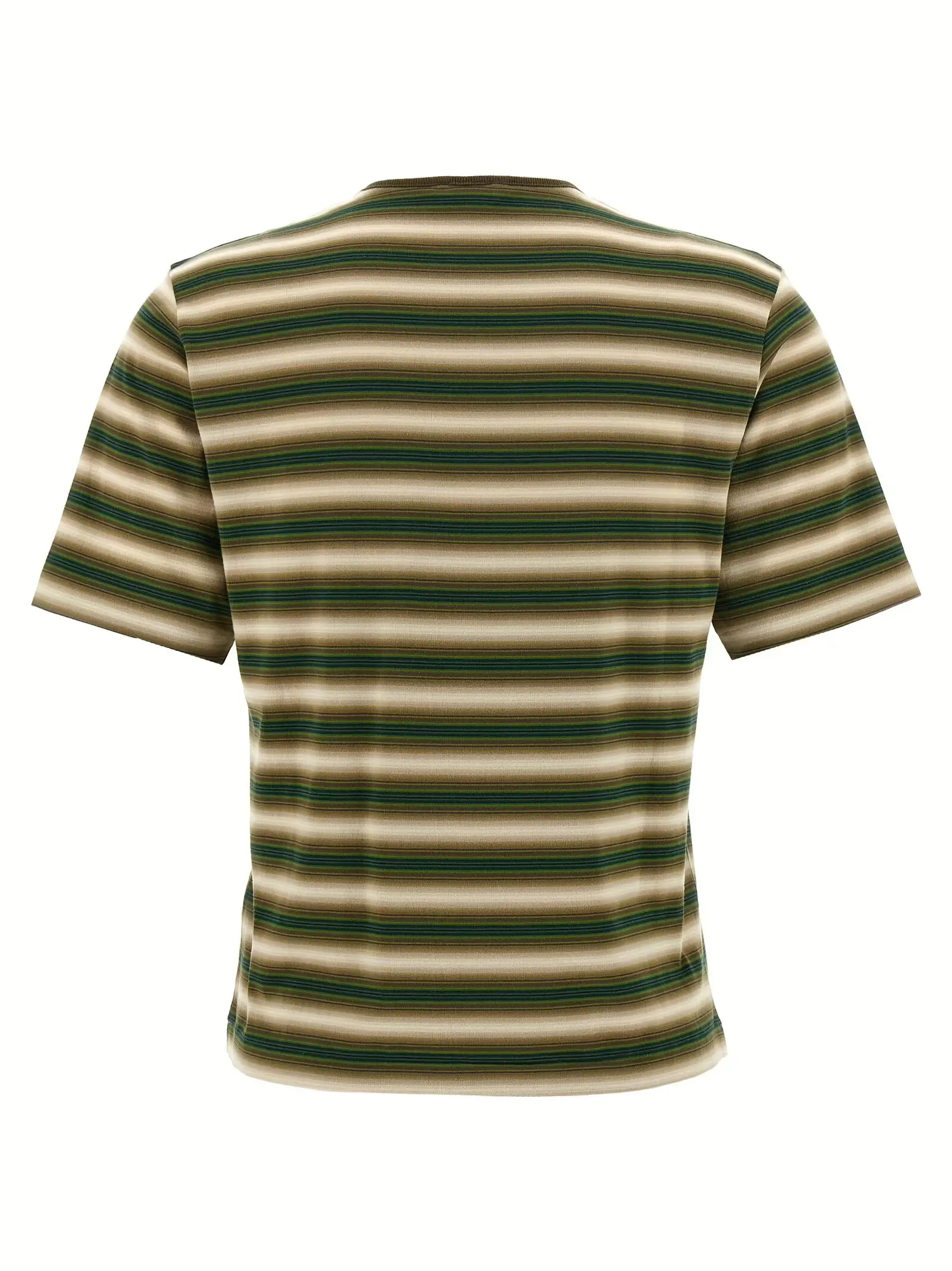 Футболка смугаста Auralee Багатокольорова 2 Striped t-shirt A25AT04GJFADEBROWNSTRIPE AURALEE Multicolor