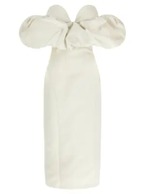 Off-the-shoulder dress ELISABETTA FRANCHI White