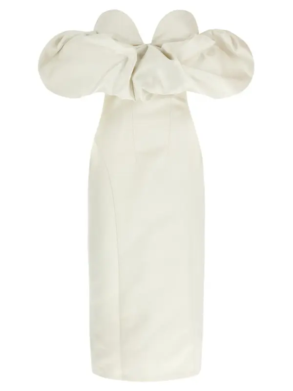 Off-the-shoulder dress ELISABETTA FRANCHI White