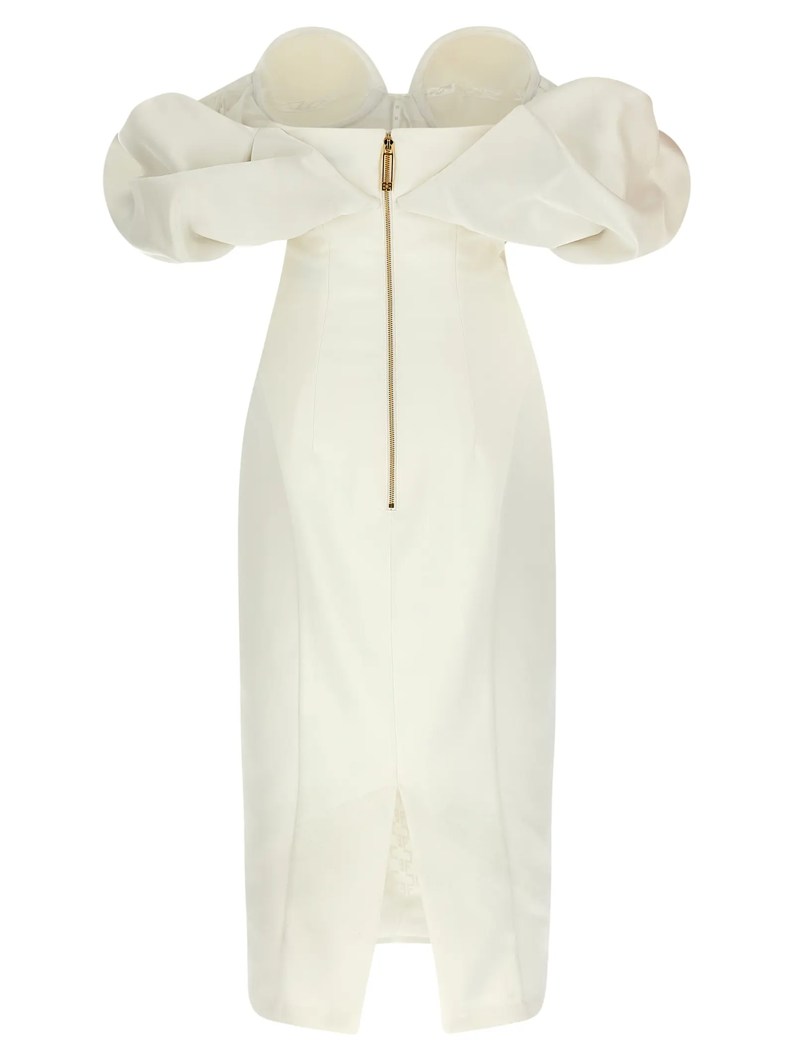 Сукня Elisabetta Franchi Off-the-shoulder Біла 2 Off-the-shoulder dress AB71456E2360 ELISABETTA FRANCHI White