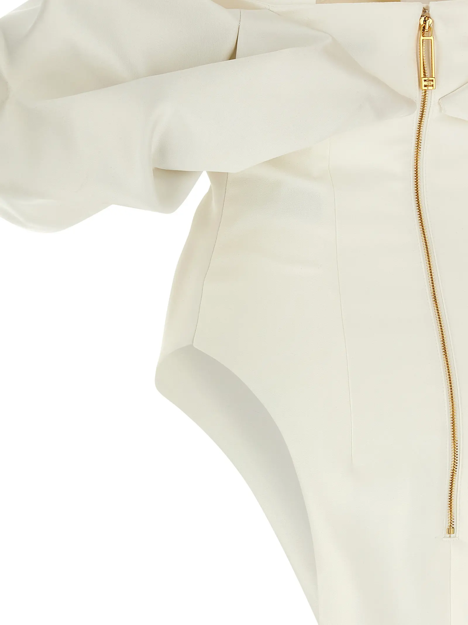 Сукня Elisabetta Franchi Off-the-shoulder Біла 4 Off-the-shoulder dress 100% polyetser ELISABETTA FRANCHI White