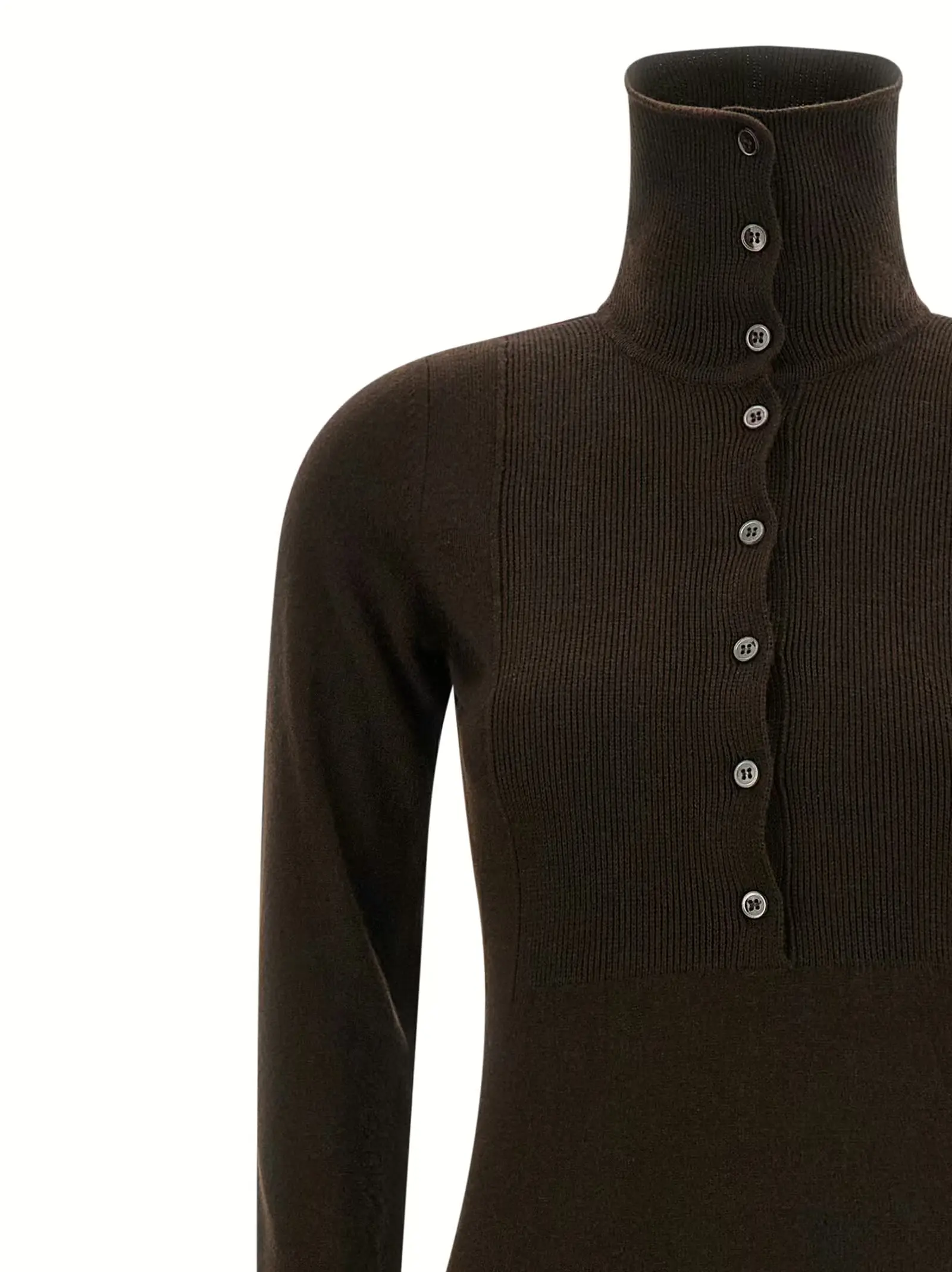 Сукня з високим горлом Tom Ford Коричнева 3 High neck dress Woman TOM FORD Brown