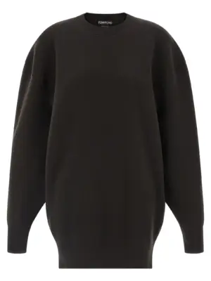 'Sculptural Double Face' dress TOM FORD Brown