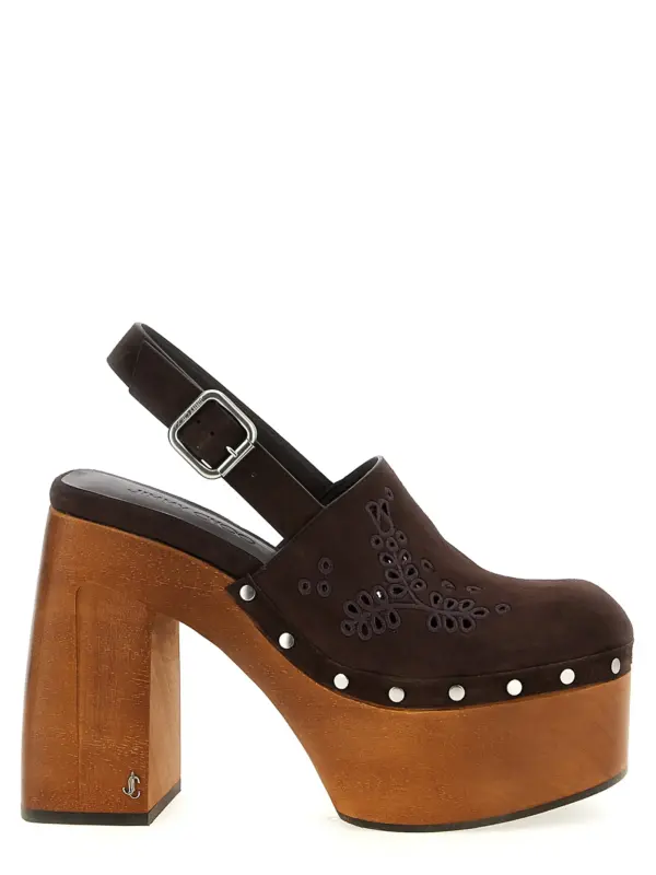 'Alida' clog JIMMY CHOO Brown