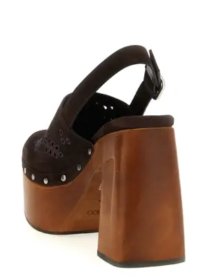'Alida' clog Woman JIMMY CHOO Brown