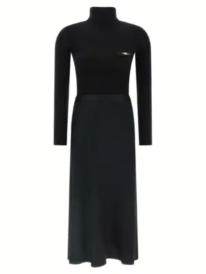 Turtleneck dress ELISABETTA FRANCHI Black