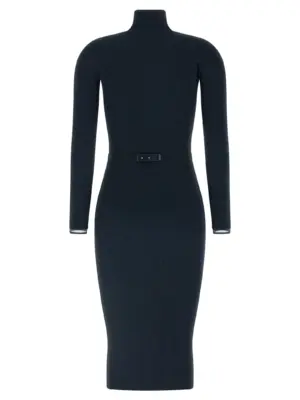 Logo belt dress AM07B56E2EA8 ELISABETTA FRANCHI Blue