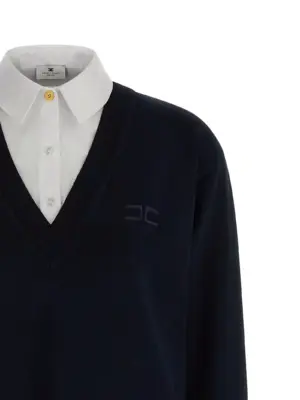 Multi-layered dress Woman ELISABETTA FRANCHI Blue